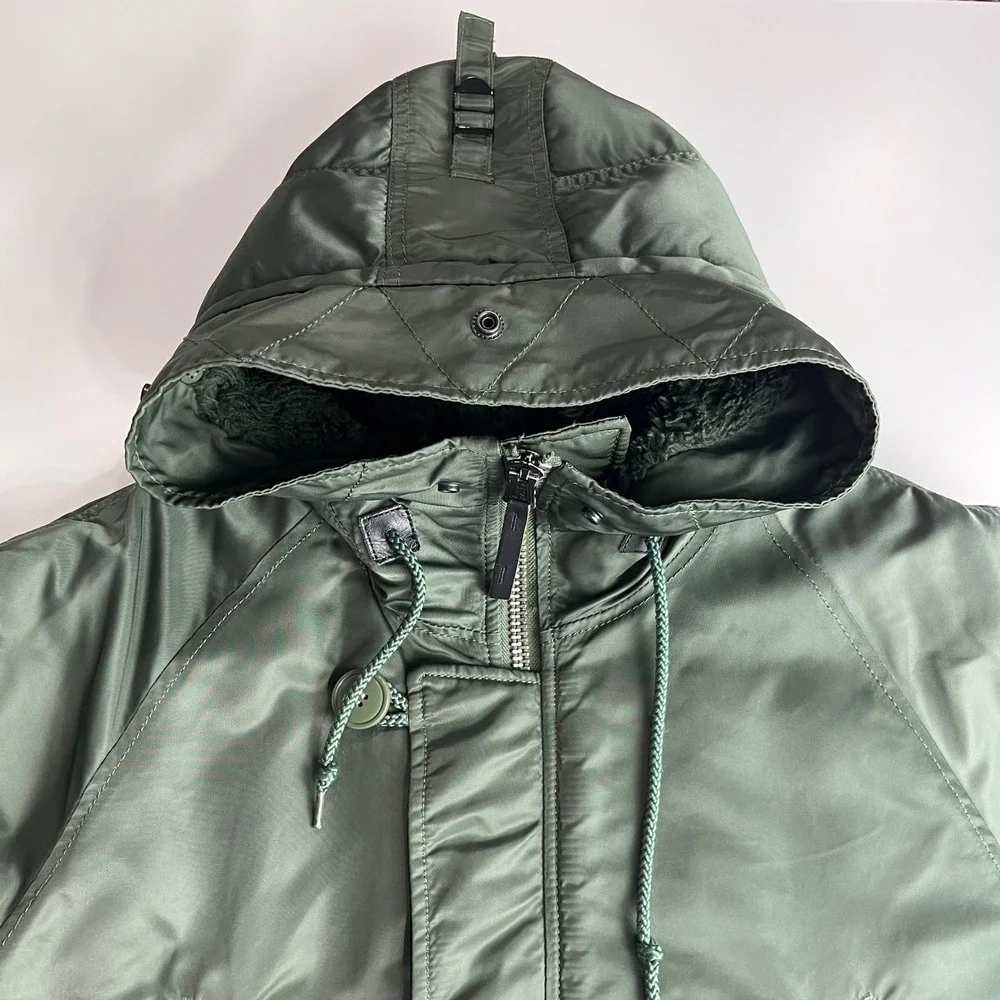 VTG Alpha‎ Industries N-3B Parka Jacket Mens Med Extreme Cold Weather Military